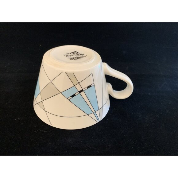 Dudson Finest Vitrified Cup & Saucer Set Princess Cruise Line Abstract Design - Picture 12 of 12